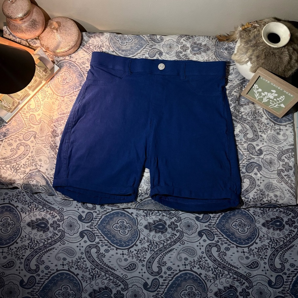 Navy Blue Women's Athletic Shorts